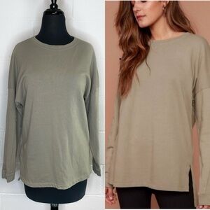 Mate The Label Trevor Tunic Sweatshirt Sage Green
